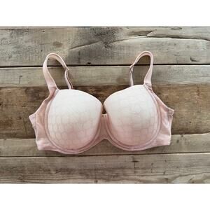 SOMA Beige Geo Lace 34DD Stunning Support Perfect Coverage Bra